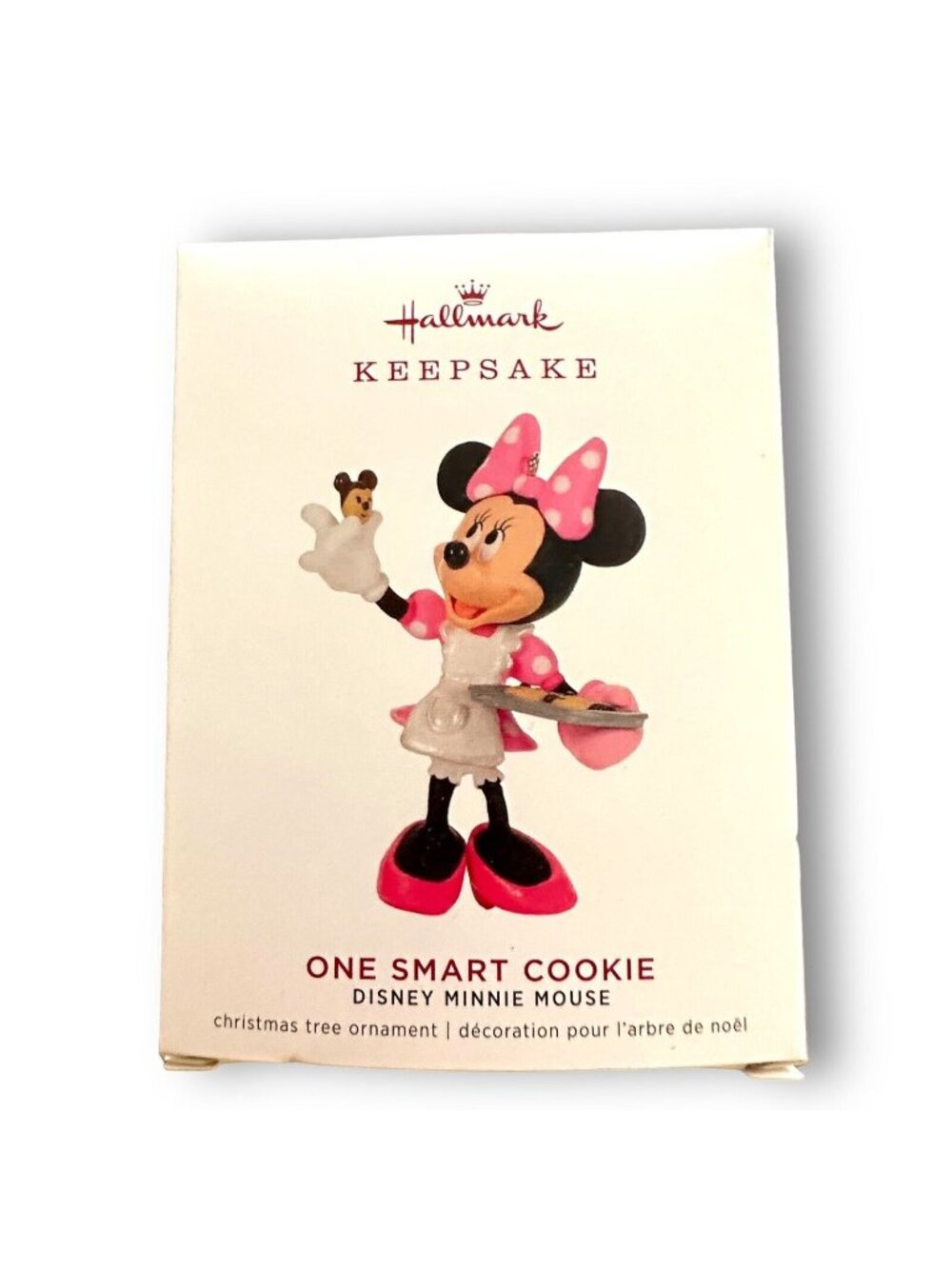 Hallmark Keepsake Disney Minnie Mouse Ornament 2019 "One Smart Cookie" Christmas